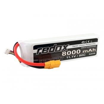 Redox 8000 mAh 11,1 V 80C XT-90 – LiPo-Akku