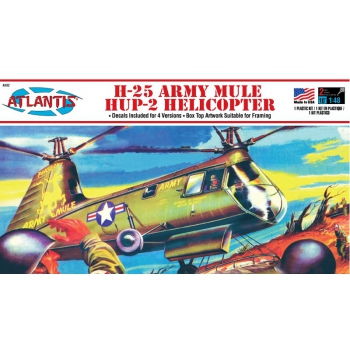 Plastikmodellbausatz - ATLANTIS Models Helicopter 1:48 H-25 Army Mule HUP-2 Helicopter - AMCA502