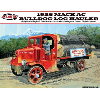 Kunststoffmodell - ATLANTIS Models Truck 1:24 1926 Mack Bulldog Log Hauler - AMCM2401