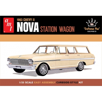 Plastikmodell - Auto 1:25 1963 Chevy II Nova Station Wagon "Craftsman Plus Series" - AMT1202