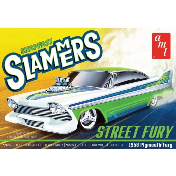 Plastikmodell – Auto Street Fury 1958 Plymouth – Slammers SNAP – AMT1226