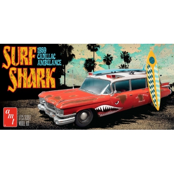 Plastikmodell – Auto 1:25 Surf Shark 1959 Cadillac Ambulance – AMT1242