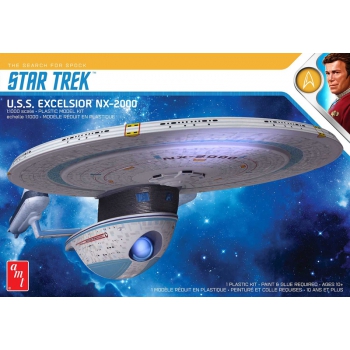 U.S.S. Excelsior-Star Trek Raumschiff 1:1000 Plastikmodell - AMT1257