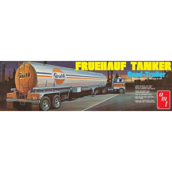 Kunststoffmodell - Sattelauflieger 1:25 Fruehauf Tanker Gulf - AMT1354