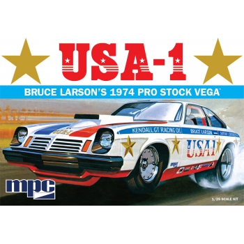 Plastikmodell 1:25 Bruce Larson USA-1 Pro Stock Vega Auto - MPC828