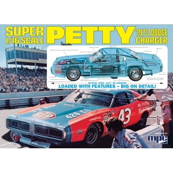 Plastikmodell – 1:16 Richard Petty 1973 Dodge Charger – MPC938