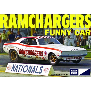 Kunststoffmodell – Ramchargers Dodge Challenger Funny Car im Maßstab 1:25 – MPC964