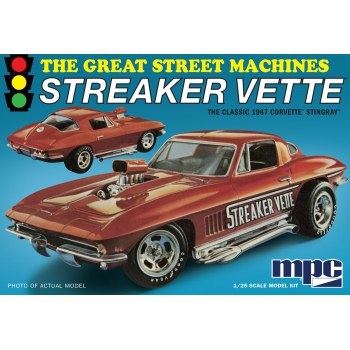 Plastikmodell - 1:25 1967 Chevy Corvette Stingray "Streaker Vette" - MPC973