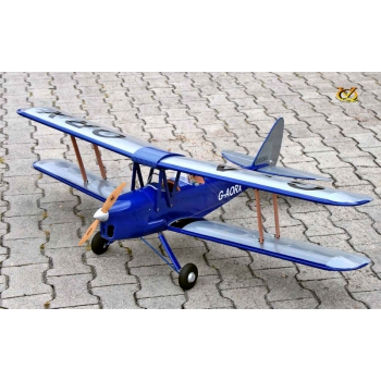 Flugzeug Tiger Moth 46 Größe EP-GP Dark - Blaue Version (1,4m Spannweite) - ARF - VQ-Models